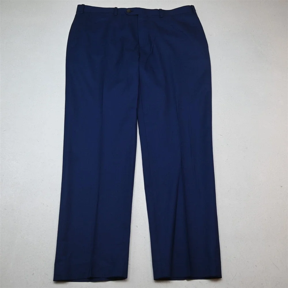 Indochino 40S 34x30 Blue 100% Wool Slim Mens Jacket Pants Suit